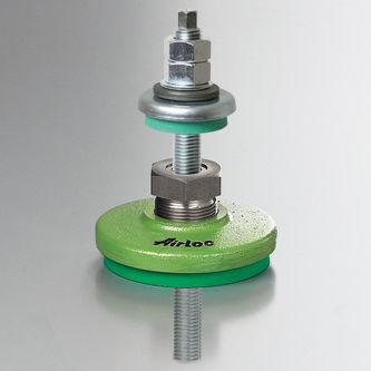 机器脚座 - GLRN series - AirLoc AG - 弹性材料 / 水平 / 用于地面固定件