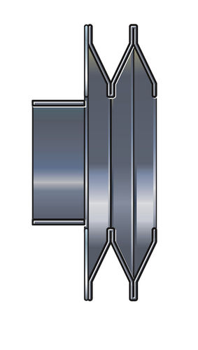 圆形波纹管 - max. 10 m, ø 20 - 400 mm - EITEC - 橡胶 / 碟式 / 用于机器