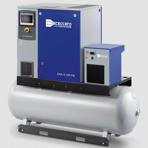 螺杆压缩机 - DRA 10 - 15 HP IVR PM series - Ceccato Aria Compressa - 空气 / 电动式 / 固定式