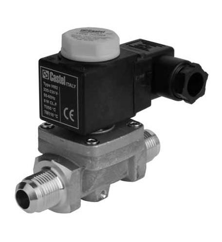 双通电磁阀 - 1/4 - 3/4" - CASTEL - NF / NO / 燃气