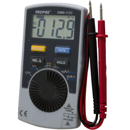 数字万用表 - DMM-113C - Tecpel  Co., Ltd. - 手持式 / cat II