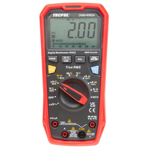 数字万用表 - DMM-8062A - Tecpel  Co., Ltd. - 手持式 / 1000 V / 10 A