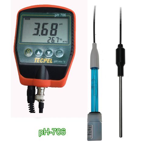 便携式ph计 - pH-706 - Tecpel  Co., Ltd. - 工艺流程 / 尖头电极