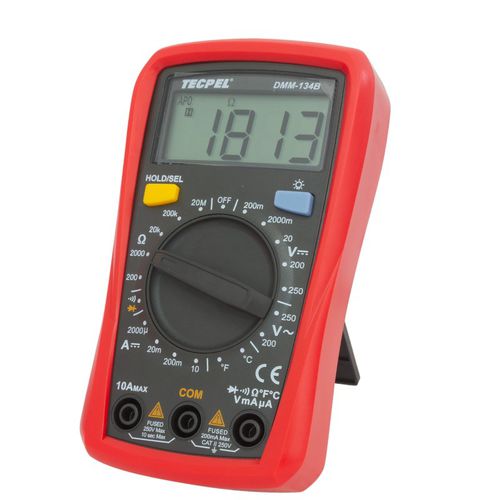 数字万用表 - DMM-134B - Tecpel  Co., Ltd. - 手持式 / 10 A / cat II