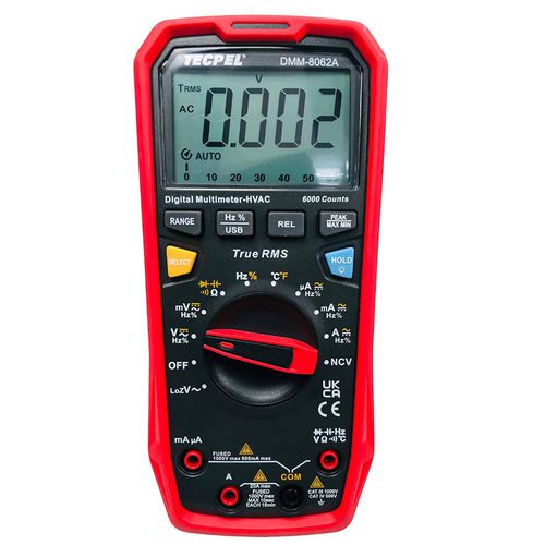 数字万用表 - DMM-8062A - Tecpel Co., Ltd. - 手持式 / 1000 V / 10 A