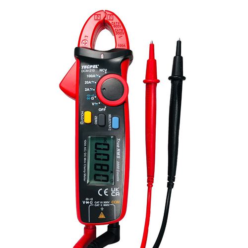 数字钳形万用表 - DCM-210 - Tecpel  Co., Ltd. - 手持式 / 600 V / 100 A
