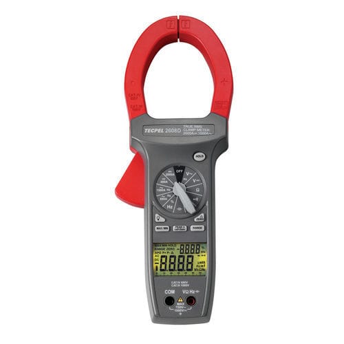 数字钳型表 - DCM-2608D - Tecpel  Co., Ltd. - 手持式 / 1000 V / 2000 A