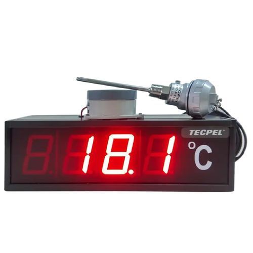 温度测量显示屏 - TRH-3306C-PT100 - Tecpel  Co., Ltd. - LED式 / 3位显示 / 2.3"