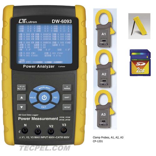 三相电力系统分析仪 - DW-6093 - Tecpel  Co., Ltd. - 功率 / 功率因素 / 电压