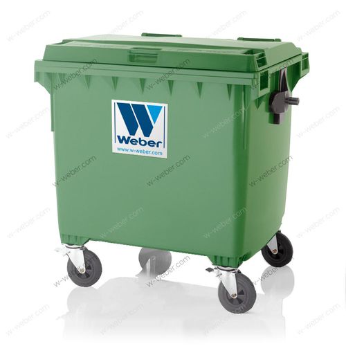 HDPE废料箱 - MGB 1100 L FL C - Weber GmbH & Co. KG Abfallbehaelter & Container - 用于医疗废弃物 / 带盖 / 四轮
