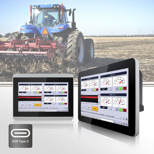 多触点触摸屏显示器 - W07L100-GCO1HB-C, W10L100-GCH1HB-C - Winmate, Inc. - 工业 / POS终端 / 用于车辆