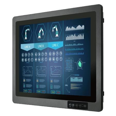 多触点触摸屏显示器 - R19L100-67FTP(HB) - Winmate, Inc. - 感应电容 / 工业 / 用于工业机器