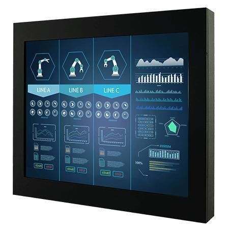 带触摸屏显示器 - R17L500-CHM1 - Winmate, Inc./京融电 - 电阻式触摸屏 / 工业 / 17"