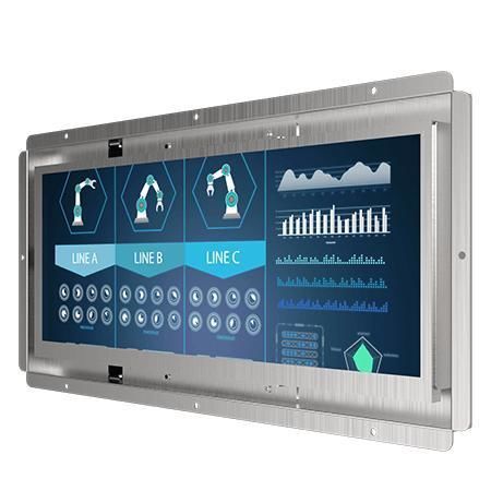 液晶显示器 - W12L100-OFB1 - Winmate, Inc./京融电 - 带触摸屏 / HMI接口 / 12.3"