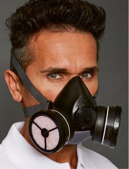 半面罩防护口罩 - Polimask DUPLO Combi A1-P1R D - EKASTU Safety - 双过滤器 / 防颗粒 / 轻型