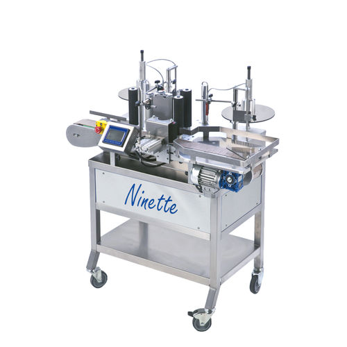 半自动贴标机 - Ninette Auto - CDA - 用于化学品 / 瓶子 / 侧面