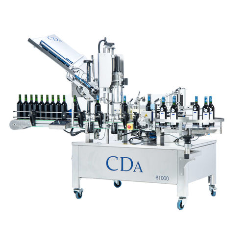 自动贴标机 - R1000, R1500 series - CDA - 瓶子 / 侧面 / 用于酿酒业