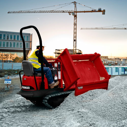履带式小型自卸车 - C12R-C - YANMAR COMPACT EQUIPMENT EMEA S.A.S. - 柴油 / 前部卸载 / 升降翻斗式