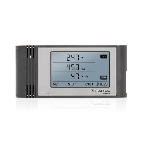 露点数据记录器 - DL200H - Trotec GmbH - 温度和湿度 / 屏幕式 / 多通路