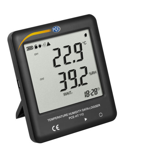 温度和湿度数据采集器 - PCE-HT 112 - PCE Deutschland GmbH - USB / 带LCD图像显示器 / 用于监测