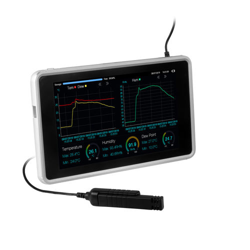 温度和湿度数据采集器 - PCE-HT 300 - PCE Deutschland GmbH - 露点 / 无线型 / LED数显