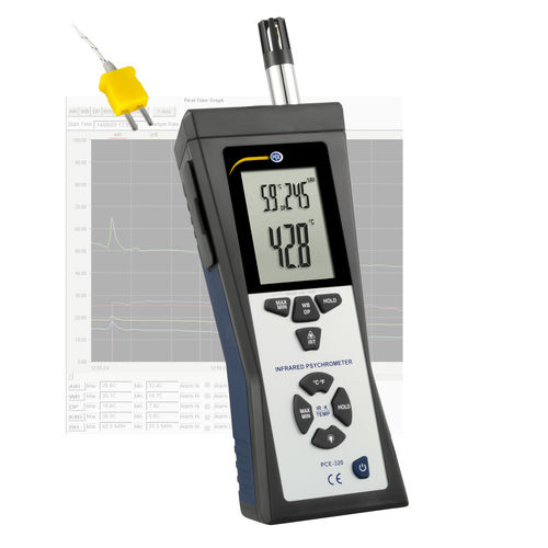 数字干湿计 - PCE-320 - PCE Deutschland GmbH - 手持式 / 露点 / 温度