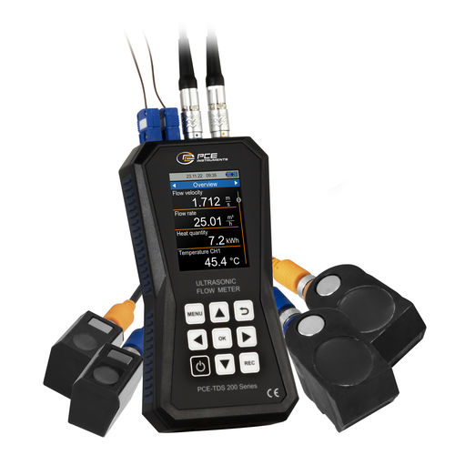 超声波流量计 - PCE-TDS 200+ Series - PCE Deutschland GmbH - 体积 / 用于油 / 用于水