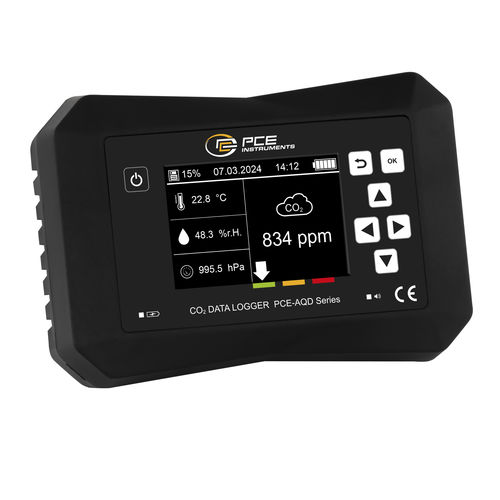 温度和湿度数据采集器 - PCE-AQD 50A - PCE Deutschland GmbH - 气压 / CO2 / 屏幕式