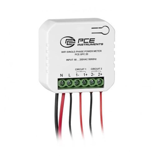 能量计功率计 - PCE-SPC 20 - PCE Deutschland GmbH - 有功功率 / DIN导轨 / 无线
