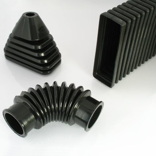 长方形风箱式防护罩 - Barbieri Rubber srl - 圆柱 / 锥形 / 橡胶