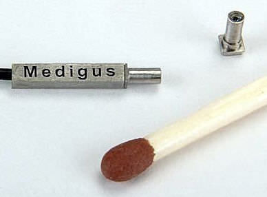 安全微型摄像机 - 1.2 mm OD, 1.8x1.8 mm, 3x3 mm - Medigus - 多光谱 / CCD