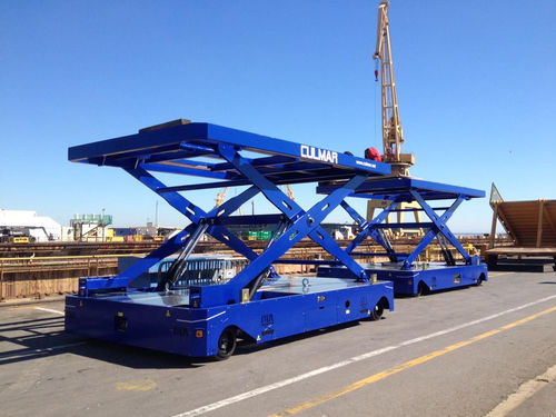 电动自走式拖车 - DTA - 双车轴 / 重载 / 用于船舶建造