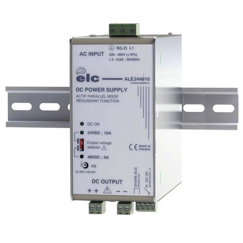 DIN导轨电源 - ALE244810 - ELC construction électronique - AC/DC / 单输出 / 调节