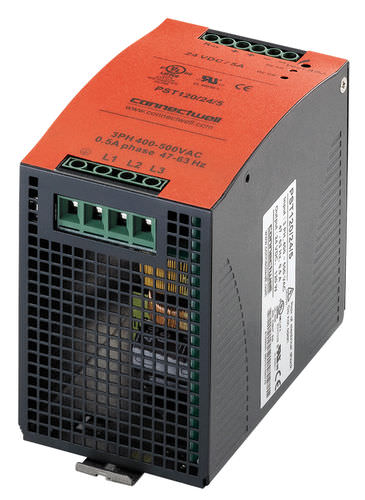 DIN导轨电源 - 12 - 48 V, 120 - 480 W | PST120 - PST120 series - Connectwell Industries - AC/DC / 开关式 / 三相