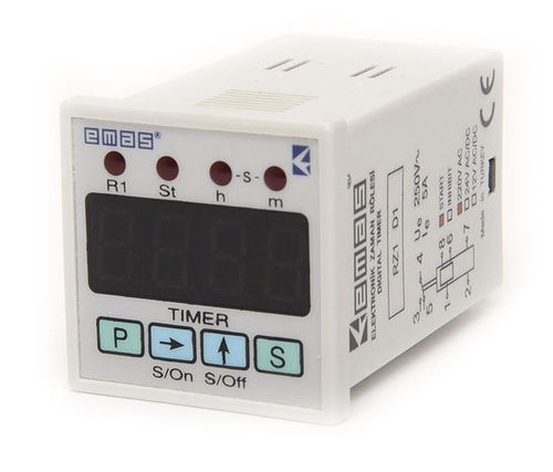 数字定时继电器 - RZ1DS series - EMAS - 面板式