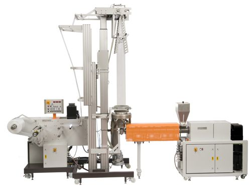 紧凑型管道挤出生产线 - 300 / 400 / 550 series - Göttfert Werkstoff-Prüfmaschinen - 吹膜 / 热熔塑料 / 用于食品膜