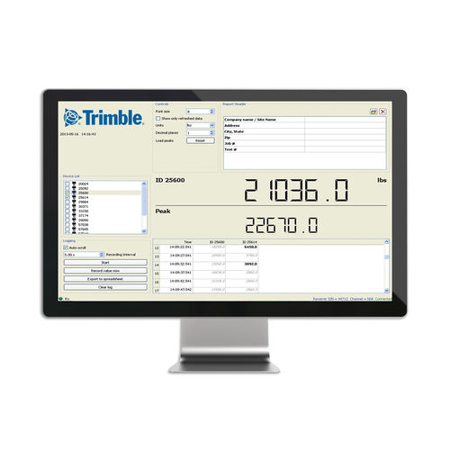 校准软件 - Trimble Navigation - Construction Division - 安全 / 数据输入器 / 机器