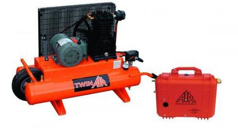 旋片压缩机 - Comp-3™ series - Air Systems International - 可呼吸空气 / AC 电流 / 带脚轮