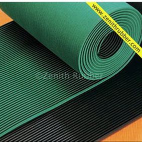 防滑地垫 - MN series - Zenith Industrial Rubber Products Pvt. Ltd. - 细条纹 / 橡胶