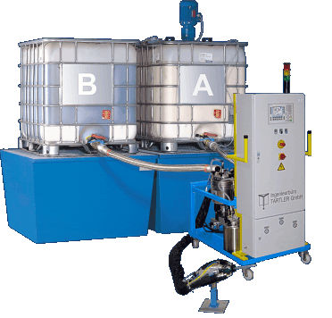 齿轮泵配混料机 - Nodopur B 1000 - TARTLER GmbH - 用于树脂转注成型 (RTM)