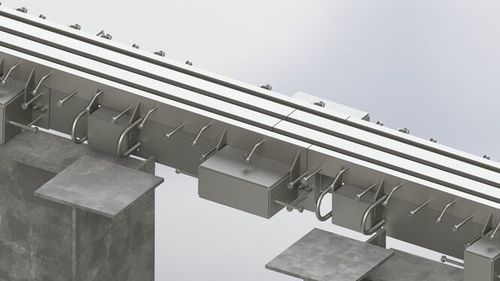 金属膨胀节 - TENSA&reg;MODULAR - mageba - 长方形 / 法兰 / 用于建筑工地