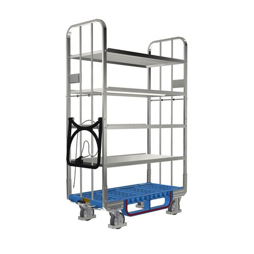 运输手推车 - ECOFLEX 600 E5 OKD - LKE GmbH - Excellence in Material Handling - 金属 / 塑料 / 5 层式