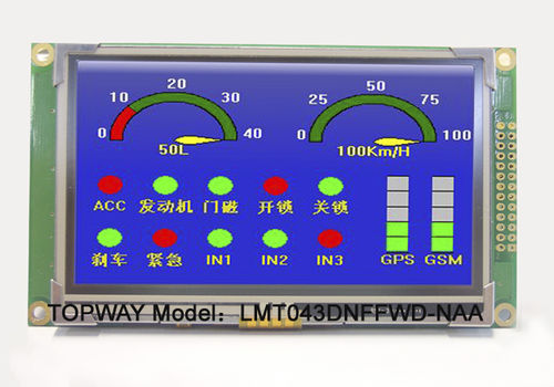 TFT显示模块 - LMT043DNFFWD-NCA - TOPWAY LCD - 彩色 / 工业 / 定制