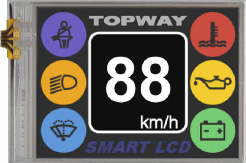 TFT LCD显示模块 - LMT028DHHFWL-NNA - TOPWAY LCD - 320 x 240 / 工业 / LED背光