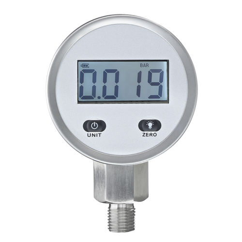 LCD显示压力计 - Digi-10 - Manometer Preiss EMPEO-KBM OHG - 螺纹 / 不锈钢 / 波登管