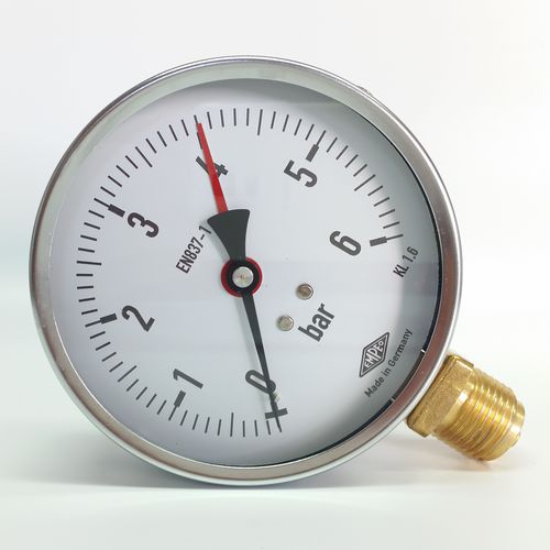 模拟压力计 - 100.19 - Manometer Preiss EMPEO-KBM OHG - 螺纹 / 黄铜 / 波登管
