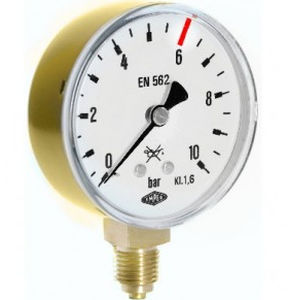 模拟压力计 - S63.16 - Manometer Preiss EMPEO-KBM OHG - 螺纹 / 黄铜 / 波登管