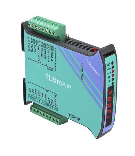 LED显示称重指示变送器 - TLB ETHERNET TCP/IP - LAUMAS Elettronica - DIN导轨
