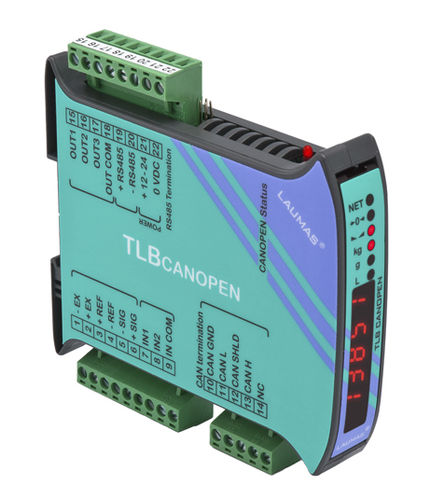 LED显示称重指示变送器 - TLB CANOPEN  - LAUMAS Elettronica - DIN导轨 / IP67