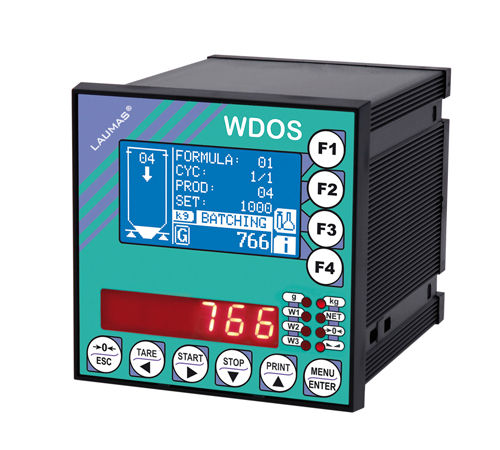 LED显示称重仪表 - WDOS series - LAUMAS Elettronica - 带LCD图像显示器 / 面板式 / IP54